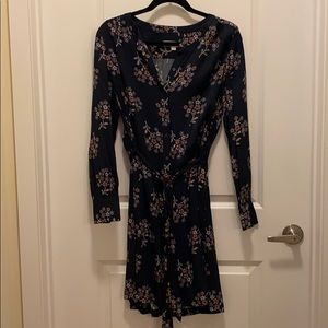 Navy Floral Dress